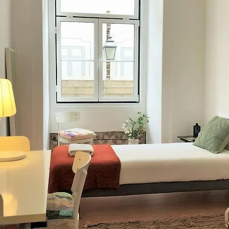 Apartment Sj1d+e Heart Of Baixa New A/c Spacious 2 Apts 5br2ba Lisbon