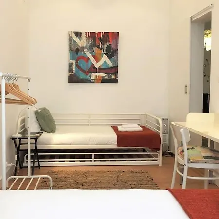 Sj1d+e Heart Of Baixa New A/c Spacious 2 Apts 5br2ba Lisbon