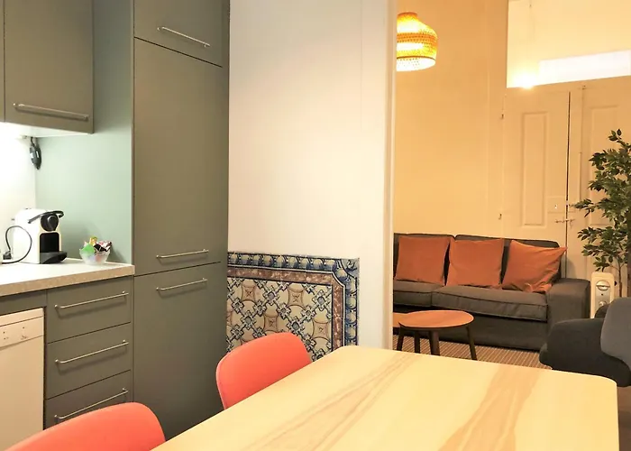 Sj1de - Two Connected In The Heart Of Baixa-rossio With Ac - Sleeps Up To 12 Guests! Apartman